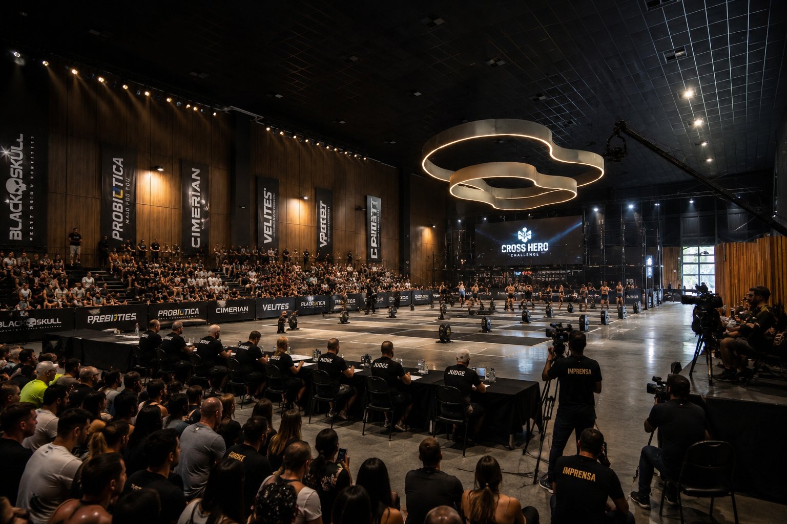 Espaço Vitra preparado para evento esportivo no The Forest