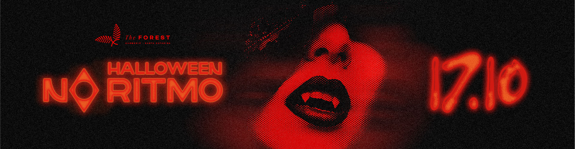 Arte do evento No Ritmo – Halloween no The Forest
