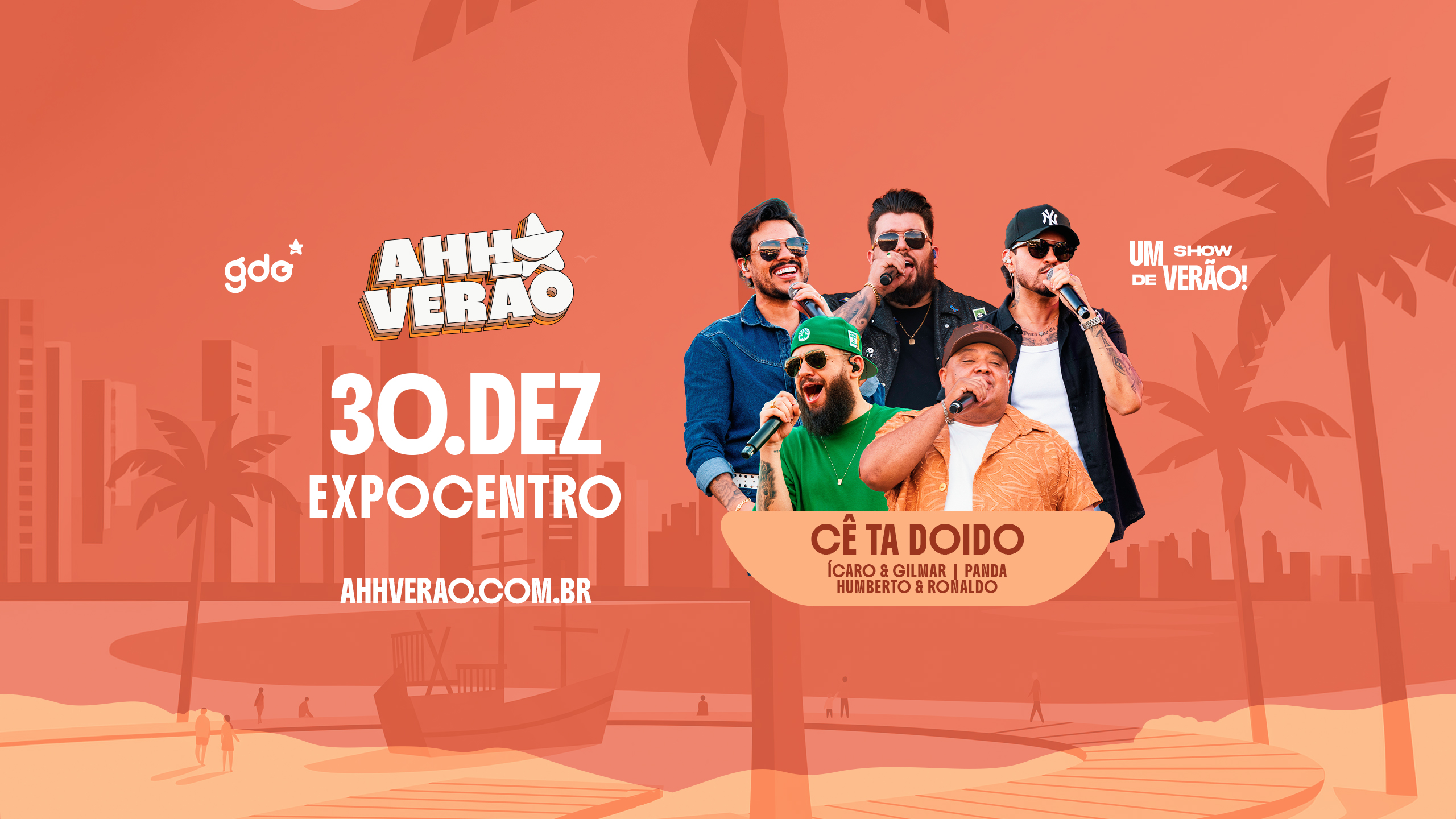 Arte do evento Ahh! Verão – Cê Tá Doido no Expocentro no The Forest